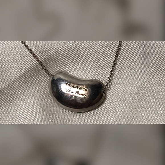Tiffany by Peretti 925 Large Bean 16” Necklace - Picture 7 of 10
